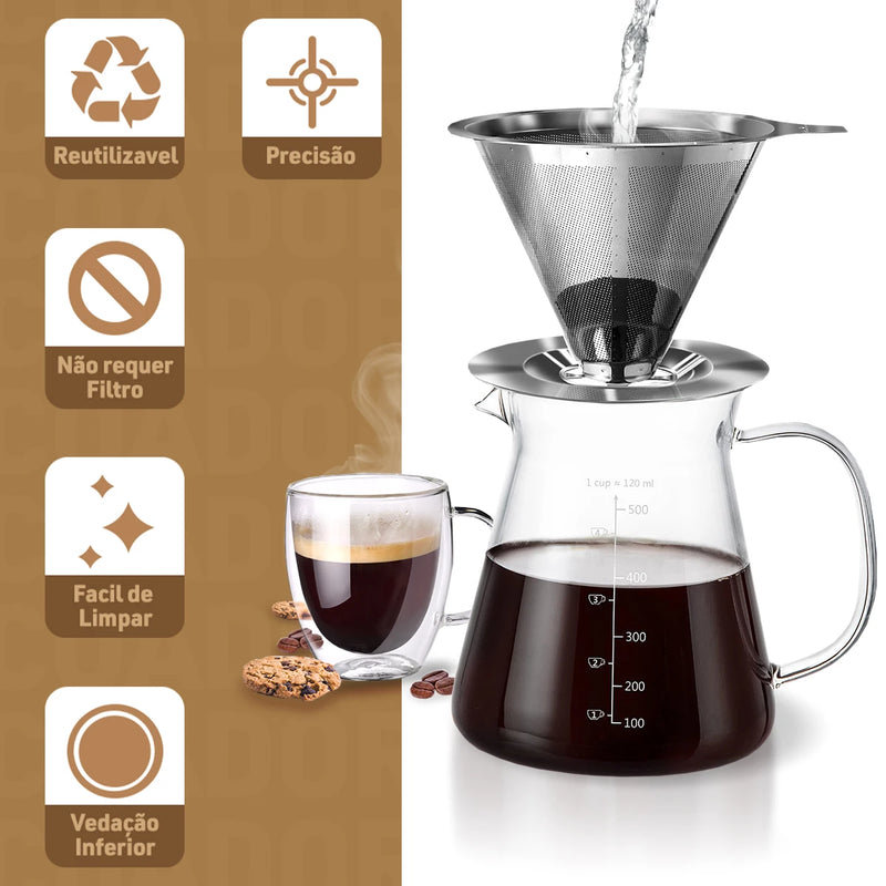 Coador de café inoxidável - Novidade!!!